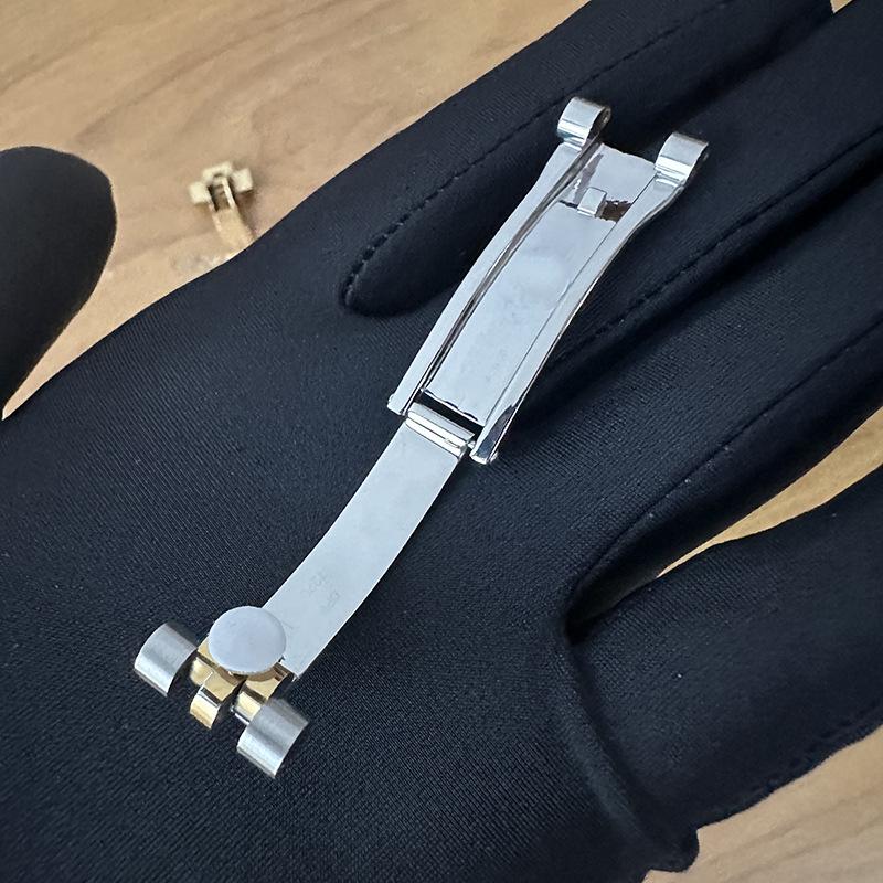 Запасная застежка для браслета Rolex Oyster Perpetual для мужских и женских часов - Складная застежка из нержавеющей стали, 16 мм.
