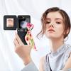 VIETAO Зеркальный чехол для мобильного телефона для Samsung Galaxy Z Flip 7, Кожаный чехол для мобильного телефона с лентой для Samsung Z Flip 6, Z Flip 5 4 3