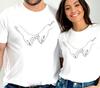 Custom Valentines Day Couple Shirt, Holding Hands, Personalized Names