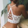Women Bralette Non-wired Bras Lace Seamless Backless Vest Sexy Lingerie Tops Plus Size Female Push Up Brassieres