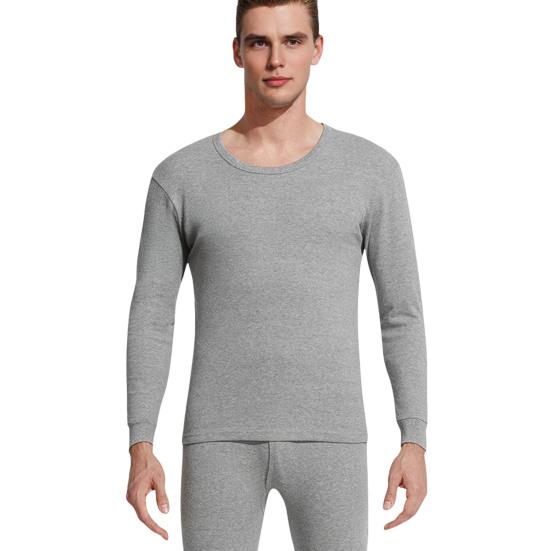 Мужское термобелье, комплект кальсоны и футболка, повседневный костюм из двух частей, зимний, сохраняющий тепло, с длинным рукавом, топ и брюки для холодной погоды