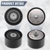 Car Accessory Drive Belt Idler Pulley Black Single  for BMW 528i 2009-2011