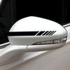 5 PCS Universal White Car Racing Body Side Stripe Skirt Roof Hood Decal Sticker for All Cars PVC Decal