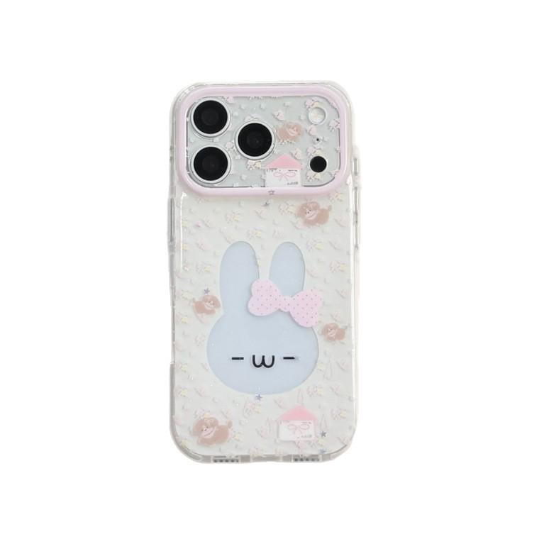 Красочный Цветочный Ажурный Чехол-Кролик для iPhone 17/16 Pro Max/15 Pro