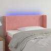 VidaXL LED Headboard Bedroom Furniture Single Bed Accessory Headboard Bed Frame Interior Pink 3123003