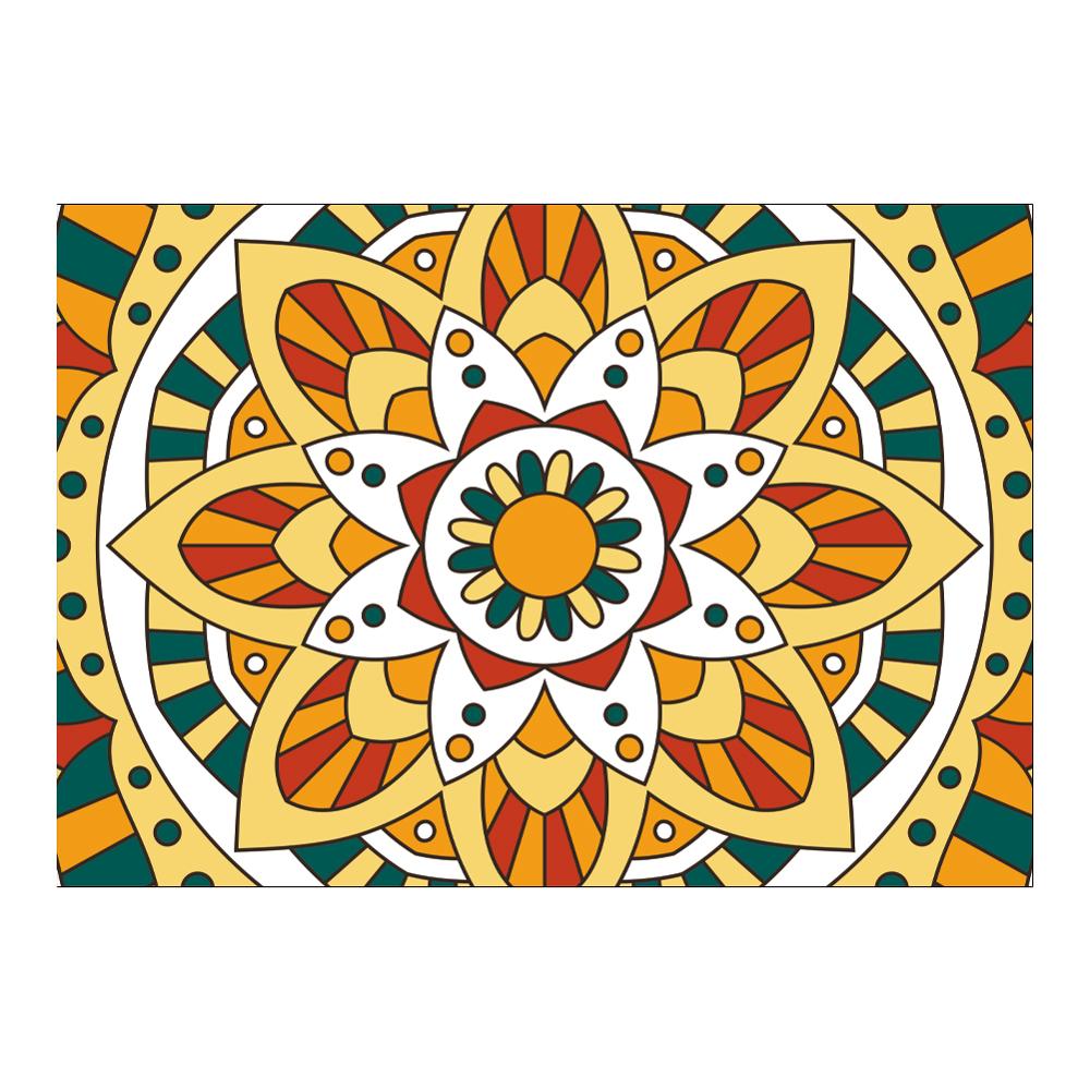 Нескользящий коврик для ванной, мягкий ковер для декора гостиной, спальни, ковер для детской комнаты, ковер в стиле бохо с рисунком мандалы