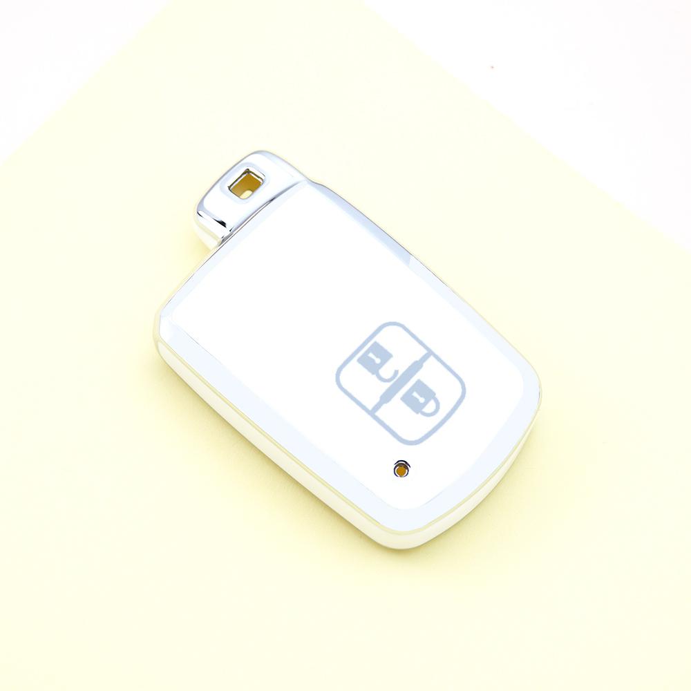 2 3 4 Кнопки Серебристый Край ТПУ для Toyota Camry RAV4 Avalon Auris Автомобильный Чехол Брелок Бесключевой Держатель Чехол для Смарт-Ключа Сумка Держатель Защитник