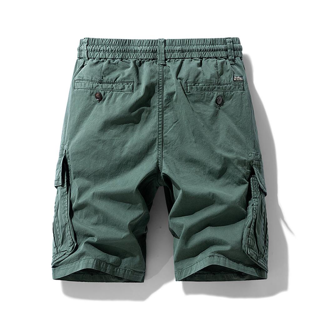 Men's Casual Color Outdoors Pocket Beach Work Trouser Cargo Shorts Pant
