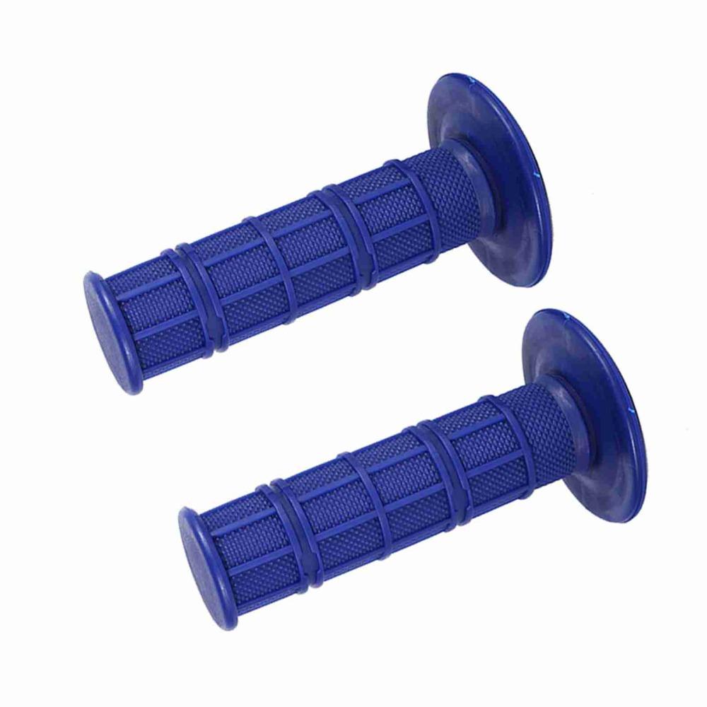 2PCS Silicone Material Handlebar Grips Blue Motorcycle Grips Durable Rubber Handle Grips For Quad