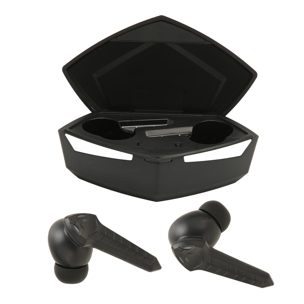 Bluetooth Gaming Earbuds Stereo Low Latency Dual Modes Wireless Earphone with Built In Mic for Phone Laptop Black