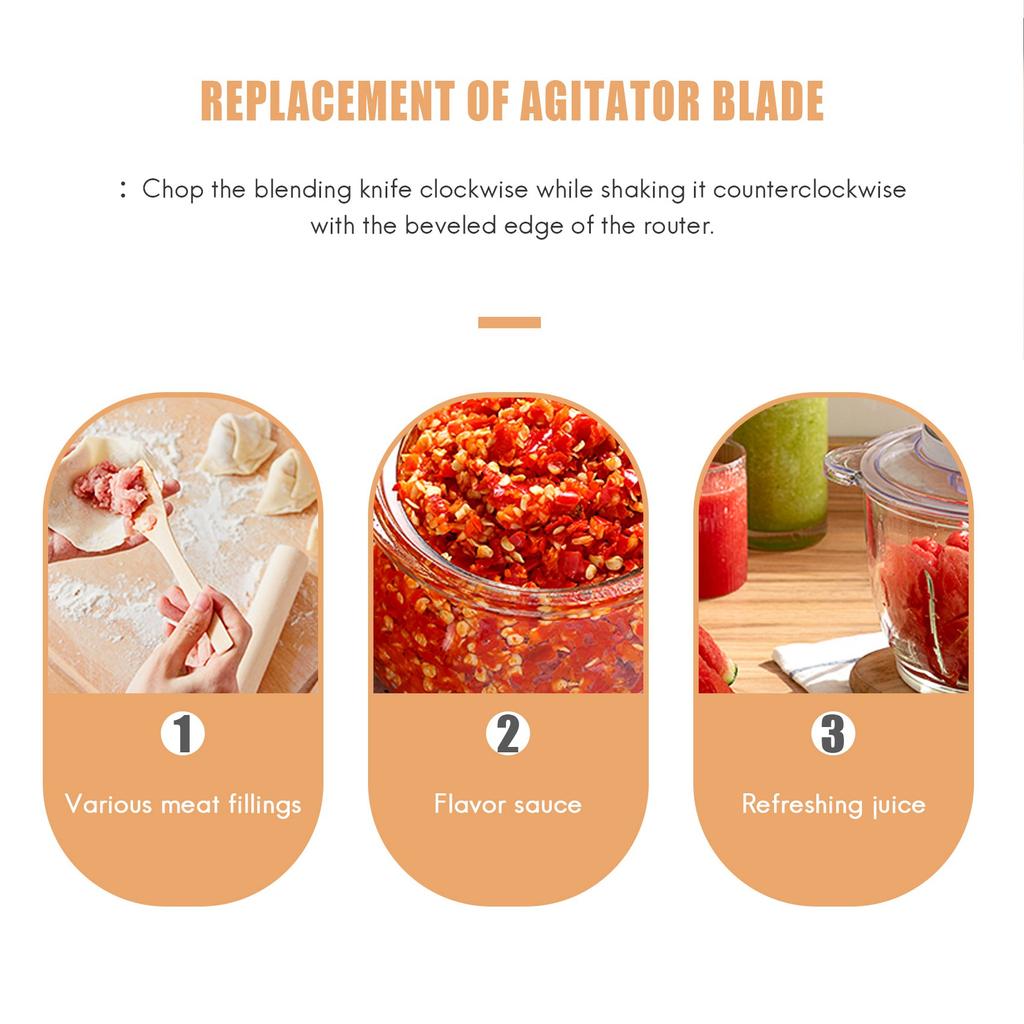 Knife Compatible for Vorwerk Thermomix TM5 TM 5 Mixing Knife Including Seal,Thermomix Accessories with Brushes