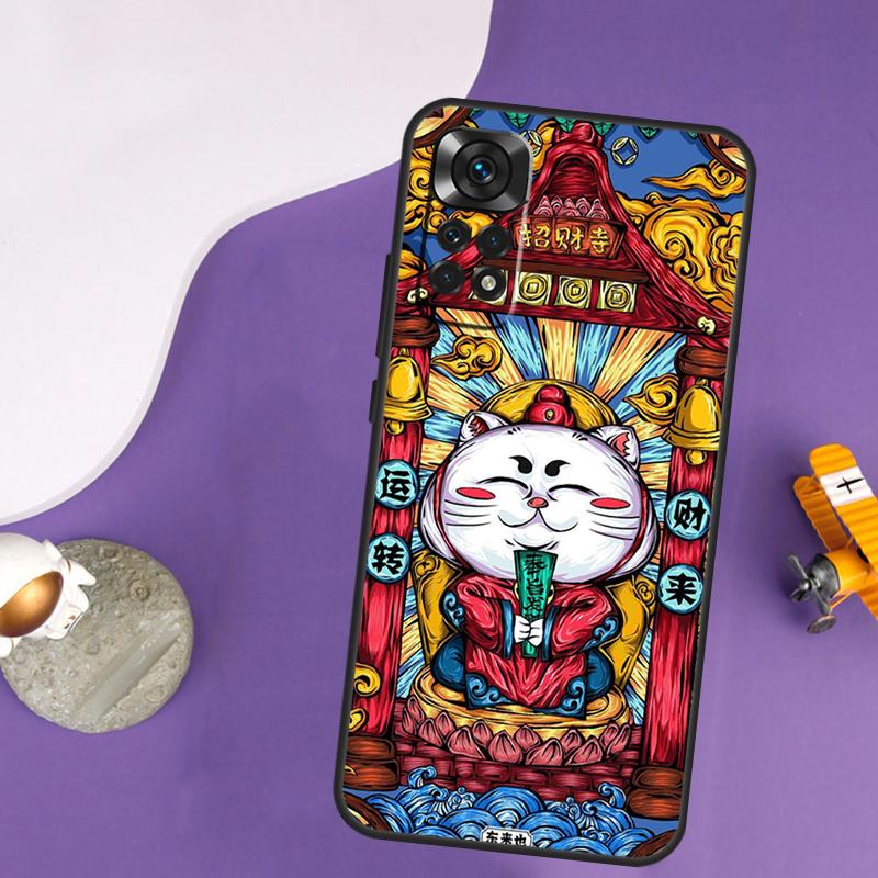 Чехол в китайском стиле с изображением Кота, Дракона, Кролика для Xiaomi Redmi Note 13 Pro 14 12 9 10 11 Pro 10S 11S 12S Redmi 14C 13C 10C 12C