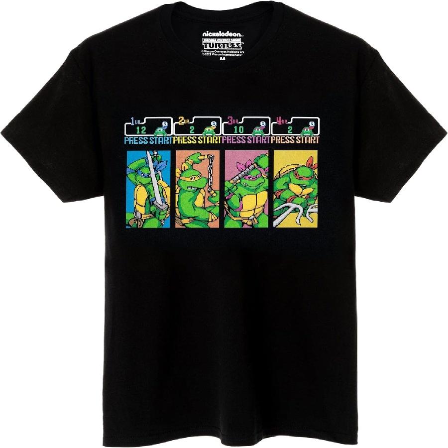 Футболка Черепашки-ниндзя Мутанты Мужская TMNT Аркадная Игра Ретро Топ