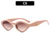 Non-polarized Trendy Vintage Cat Eye Small Frame Polygonal Women Sunglasses Men Outdoor Travel Sun Eyeglasses