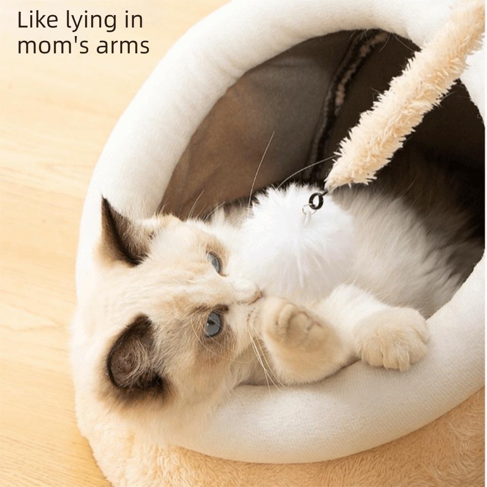 Cozy Lantern Fish Cat Bed Cartoon Cat House Tent Removable Cave Cats Beds  Four Seasons