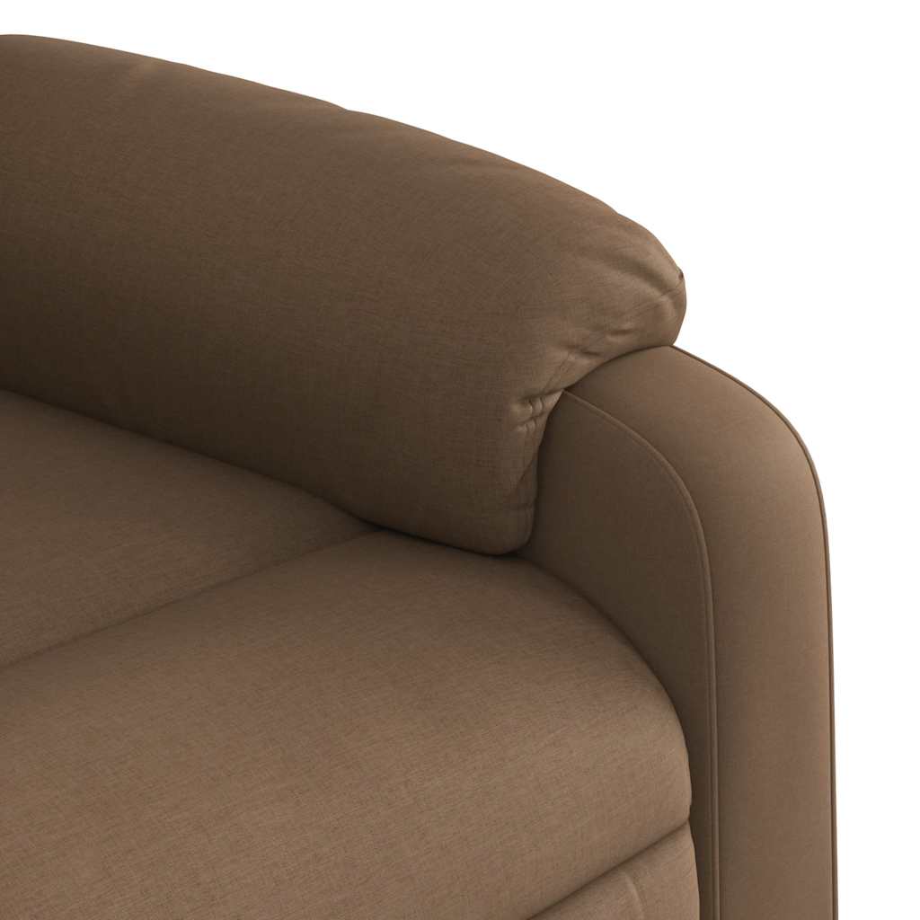 Electric Massage Chair Brown Fabric