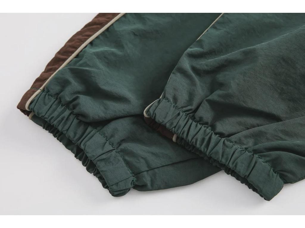 Мужская модная брендовая ветрозащитная куртка с контрастной строчкой — американский ретро-стиль, свободный крой, повседневная, унисекс, идеально подходит для занятий спортом весной и осенью.