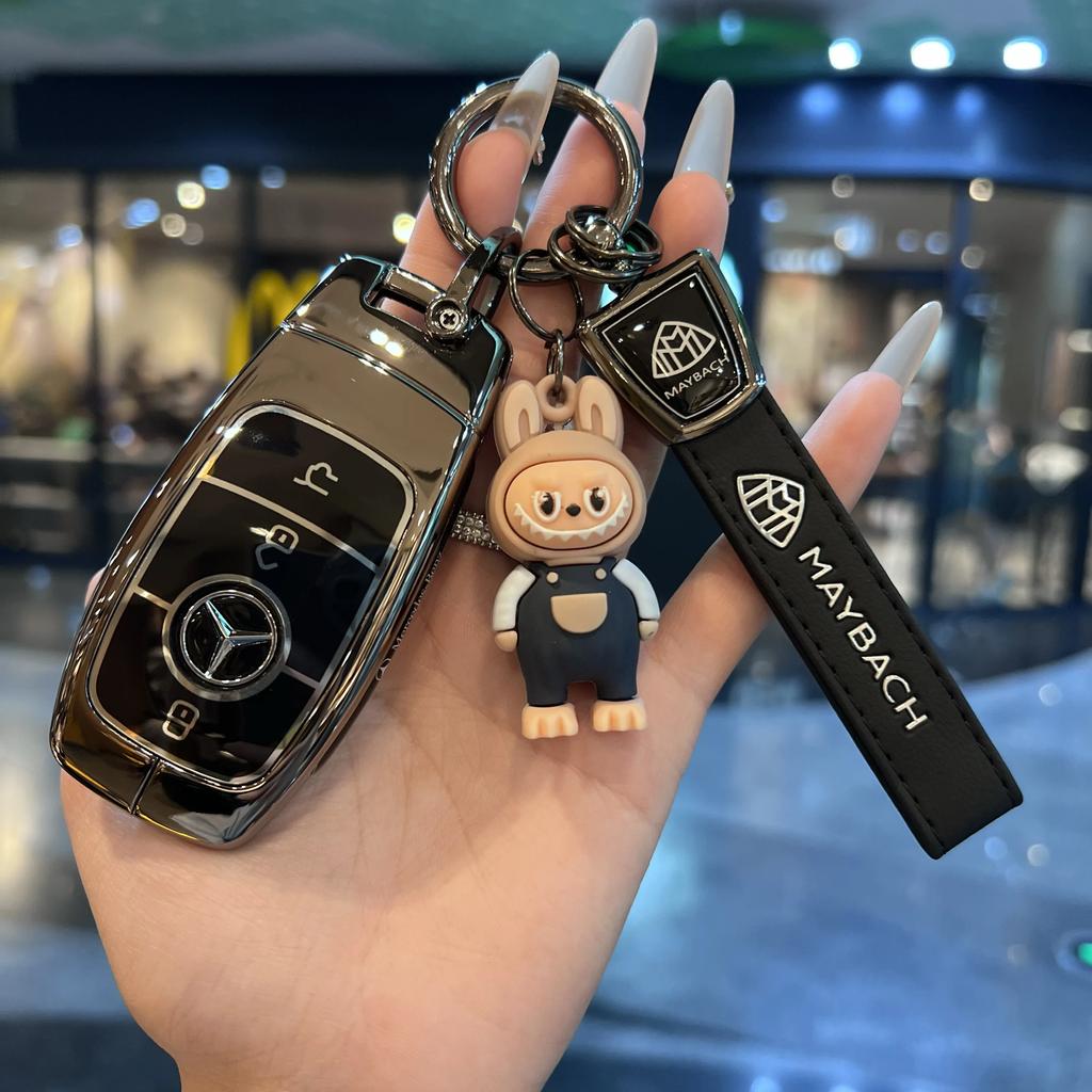 SFX1 Shell For Mercedes Benz A C E S G Class GLC CLE CLA GLB GLS W177 W205 W213 W222 X167 AMG Car Remote Key Case Cover