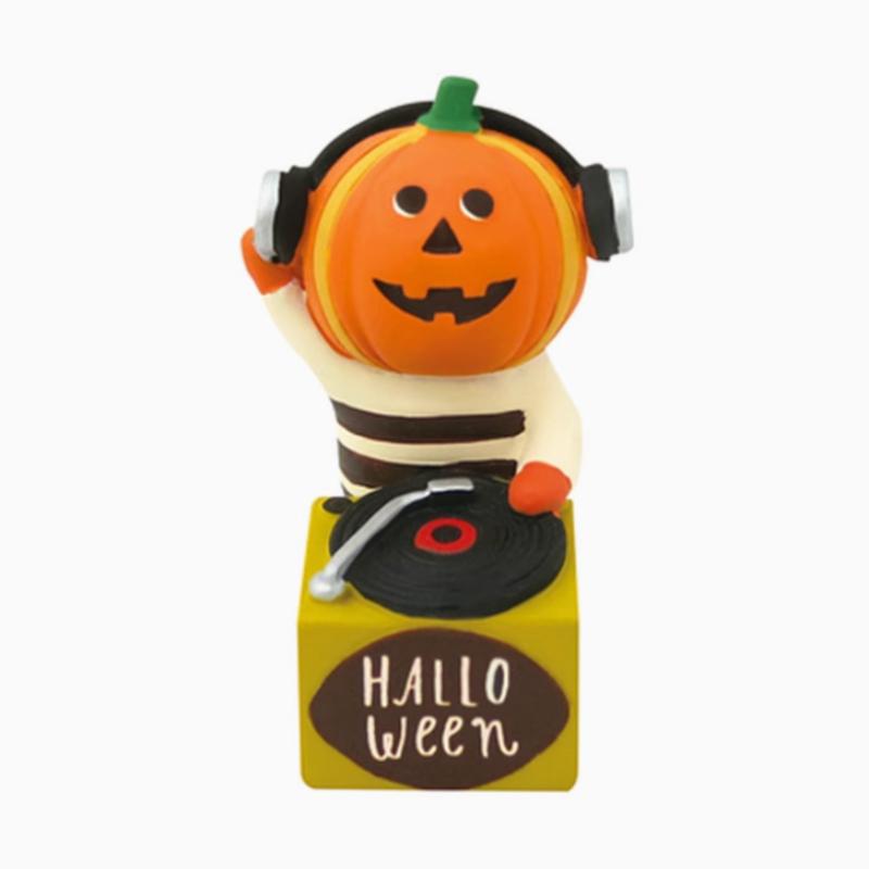 Cute Cat Halloween Concert Miniatures Funny Ghost Figurines Kawaii Shiba Vampire Magic Pumpkin Miniatures DIY Home Decoration