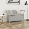 VidaXL Bench Grey 107x45x75.5 Cm Solid Fir Wood 351775