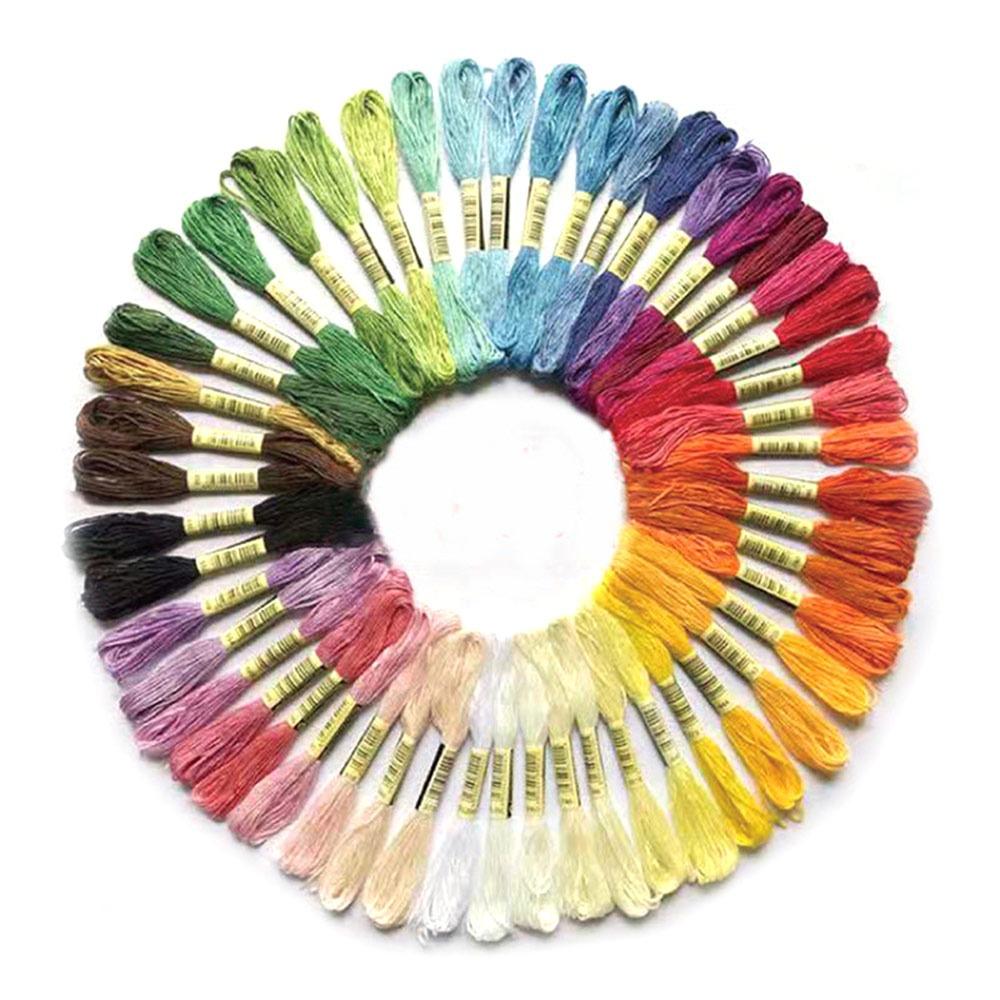 Новые 24/100/50/100 Ниток для вышивания крестиком 8 метров/6 нитей Хлопковая нить для вышивания Многоцветные Моток для DIY шитья