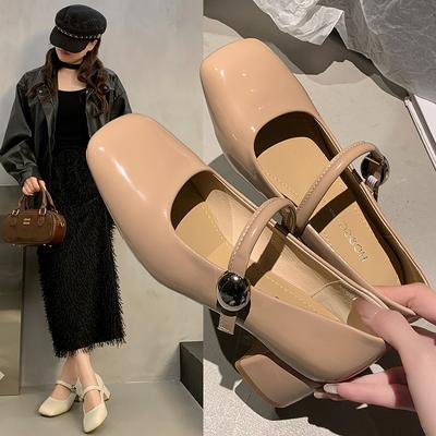 Мода 2025 Лакированная кожа Туфли Женские высокий каблук Ремешок на щиколотке Женские кожаные туфли Лодочки Мода Вечеринка Свадьба красные Туфли