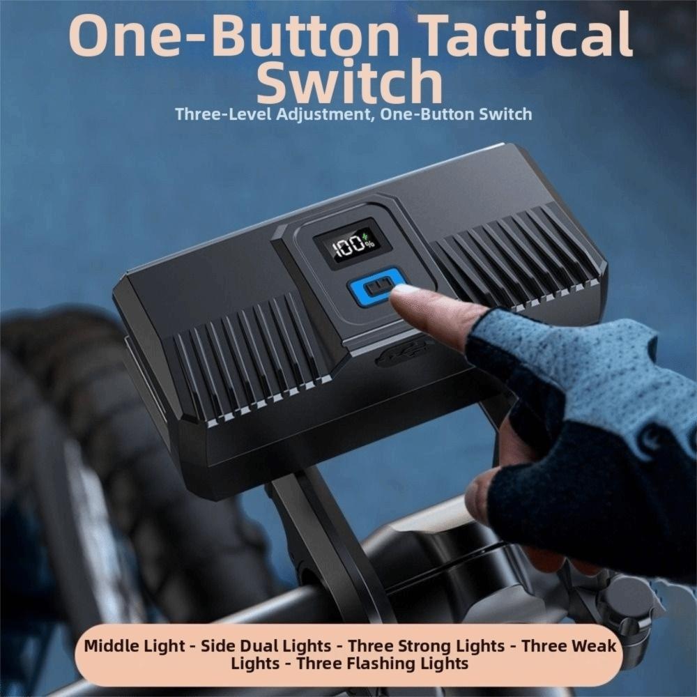 USB Rechargeable Bike Headlight Waterproof ABS Cycling Light New Bicycle Front Light Mountain Bike