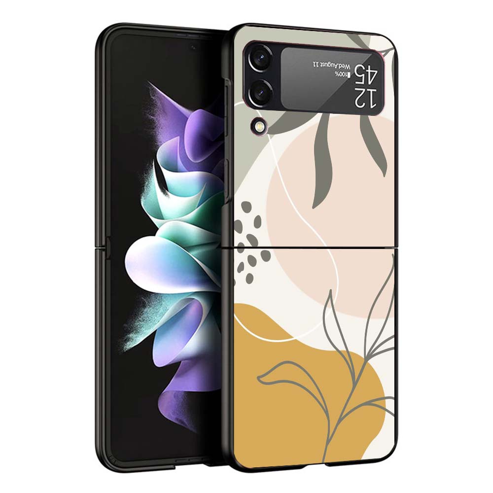 Абстрактный Женский Лицо Линия Чехол Для Телефона Для Samsung Galaxy Z Flip7 Flip6 5G Flip5 Flip4 Flip3 ZFlip 7 6 3 4 5 Ударопрочная Задняя Крышка