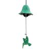 Cast Iron Wind Chime - Green and Gold Hummingbird