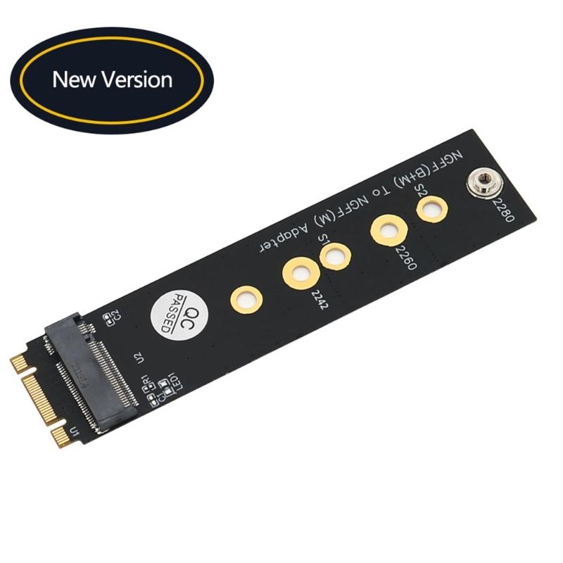Новая версия М.2 (NGFF) Адаптер Key B+M to Key M для SSD с шиной PCIE, поддерживает тип 2242/2260/2280