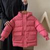 Children's Winter 2025 Mid-Length Down Coat - Thick, Warm Cotton Jacket for Boys and Girls