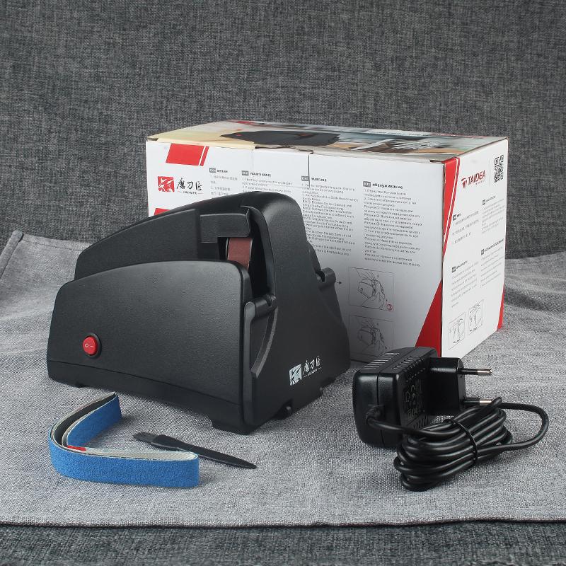 ГРИНДЕР Электрическая точилка для ножей Ленточный шлифовальный станок 120/320/600/1000# EU ВИЛКА Кухонная система заточки 100-240В Инструмент для полировки DIY