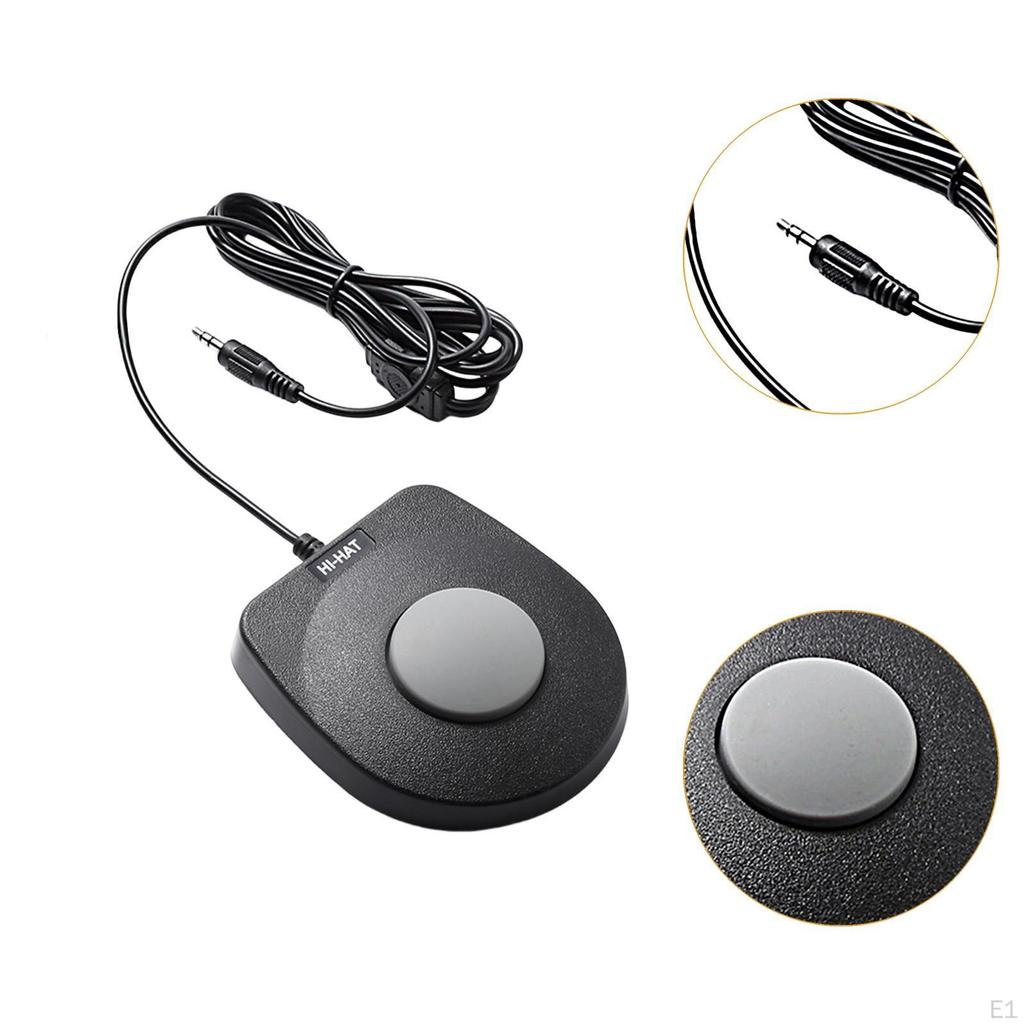 Electronic Drum Sustain Pedal Black Tone Modules Multifunction Sturdy Music Instrument Accessories