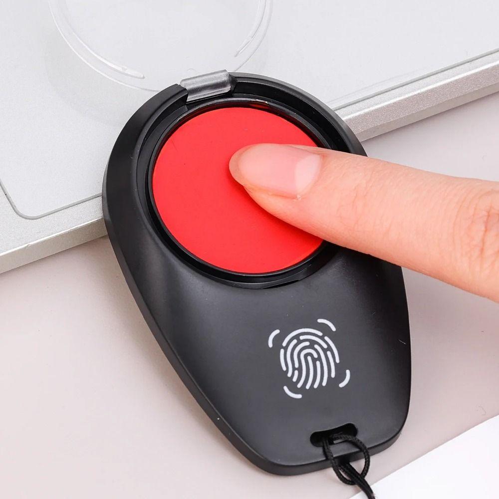 Anti-Fake Thumbprint Ink Pad Clear Stamping Red Stamp Pad Finger Signature Inkpad Agreement