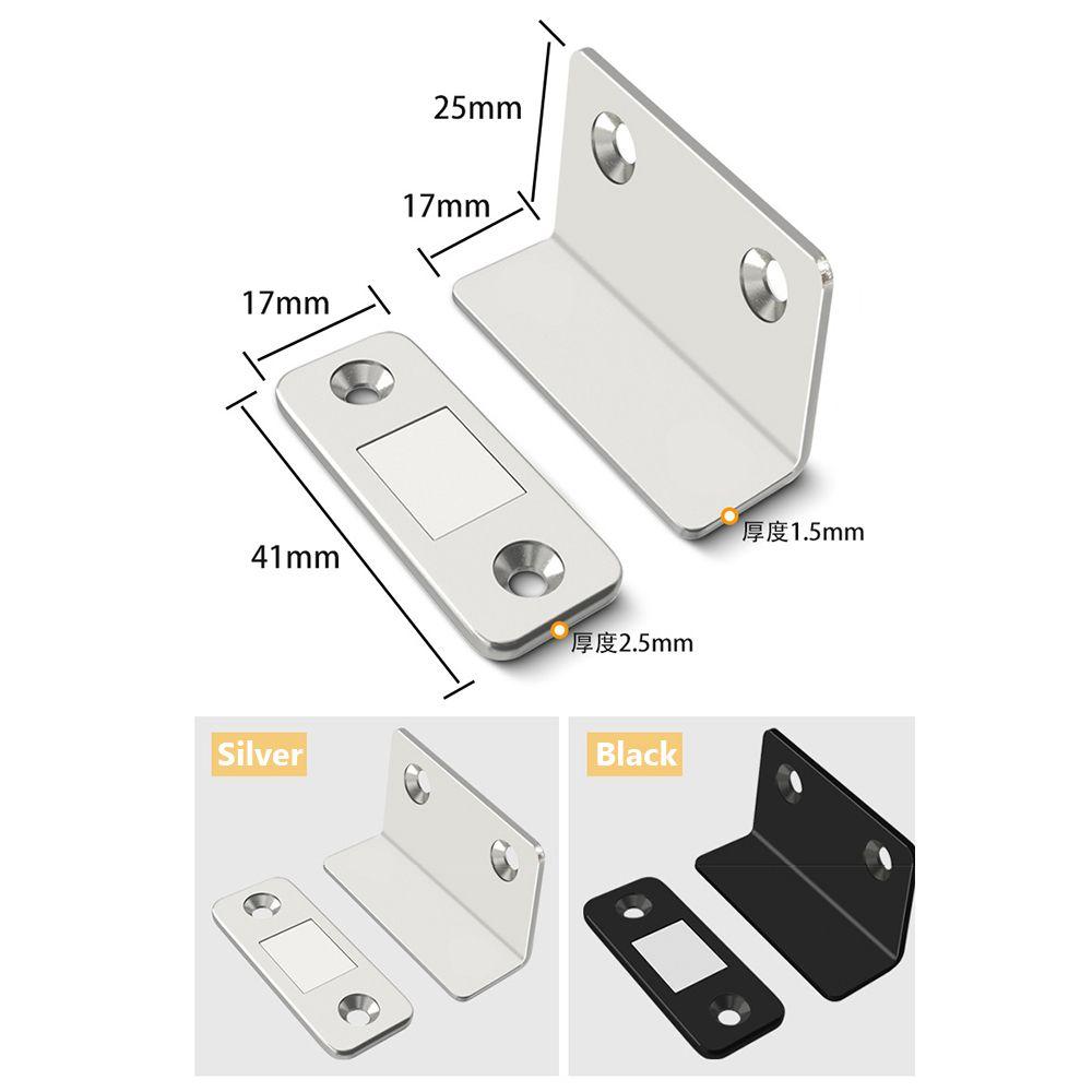 Ultra Thin Cupboard Closures Latch Door Closer Door Stopper Strong Magnetic Cabinet Catches