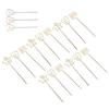 15pcs Table Number Holder Cute Shape Electroplating Process Practical Photo Stand for Office Anniver