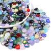 20pcs/lot Mix Color Faceted Crystal Glass Beads Triangle Loose Spacer Beads For Jewelry Making DIY Bracelet Necklace Accessories