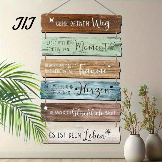 Bedroom Wall Accent Inspirational Wooden Hanging Sign, Summer Surf Kids Positive Quote Plaque, Vintage Style Sign Farmhouse String for Room Yard Home