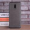 Текстильный кожаный чехол для Oneplus 6T, мягкий ТПУ с задней панелью из твердого поликарбоната, дизайн с защитой камеры