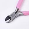 3Pcs Pliers Set Pink Handle Carbon Steel Round Nose Pliers Shear Pliers Side Cutting Pliers DIY Jewelry Making Tools