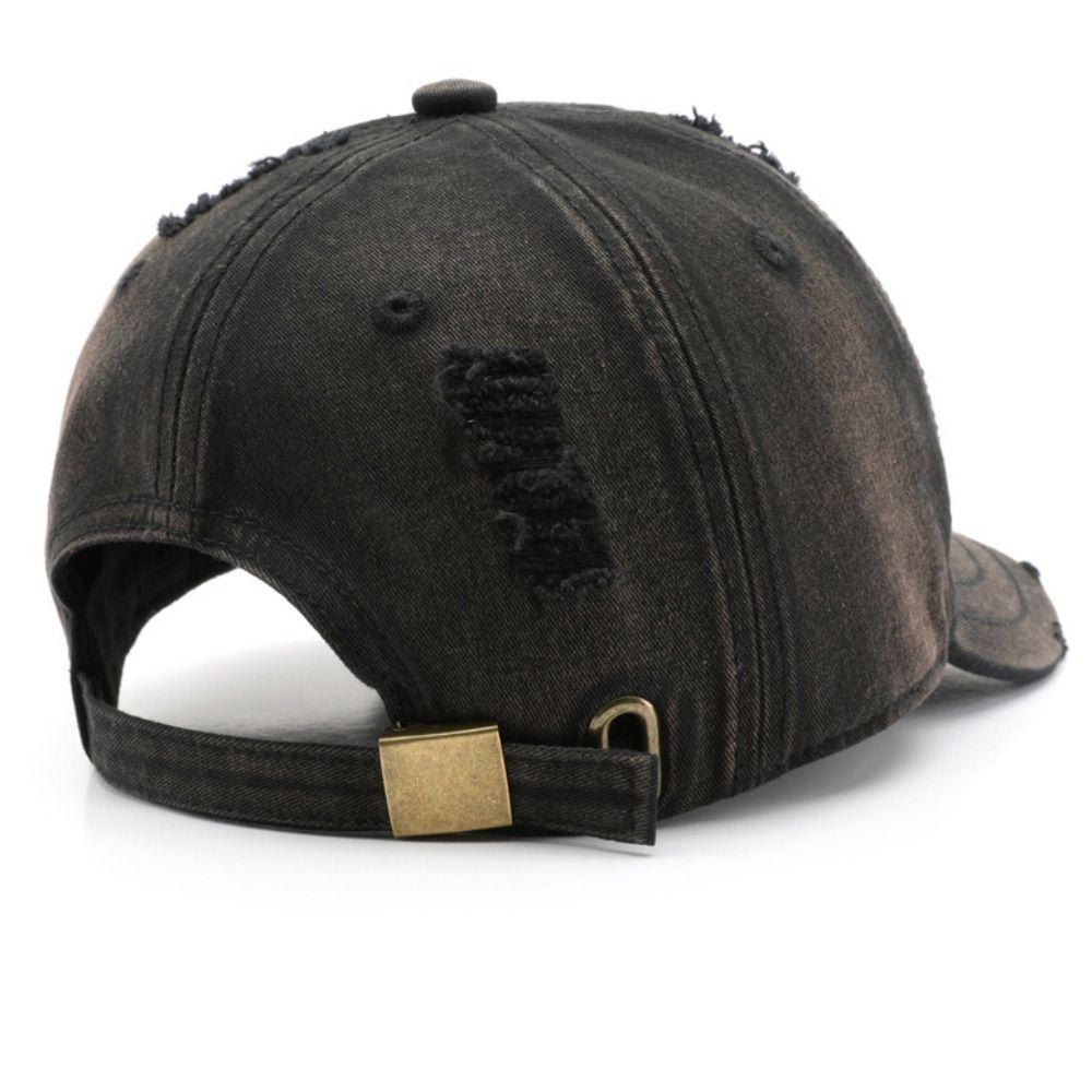 Embroidered Embroidery Letter Baseball Hat Retro Sun Hat Fashion Men Baseball Cap  Outdoor