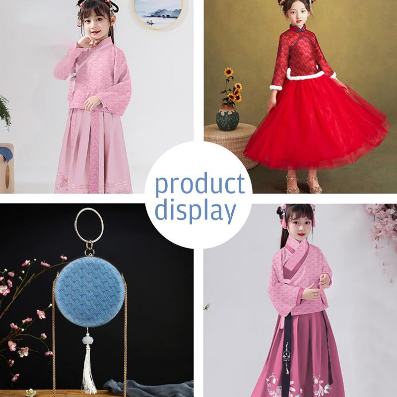 100*114cm Vintage Chinese Style Damask Fabric For Sewing Diy Hanfu Baby Clothes Wallet Scarf Garment Patchwork Material