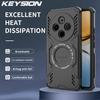 KEYSION Hollow Heat Dissipation Case for IQOO Z10 5G Silicone+PC Magnetic Cooling Shockproof Phone Back Cover for VIVO IQOO Z10