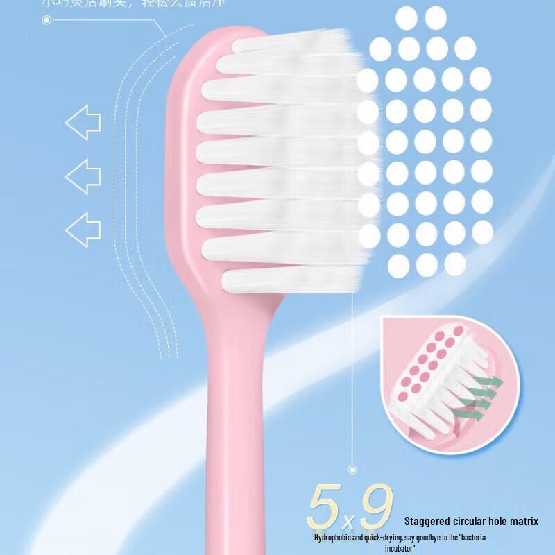 FAWNMUM Enlarged Wide Head Toothbrush