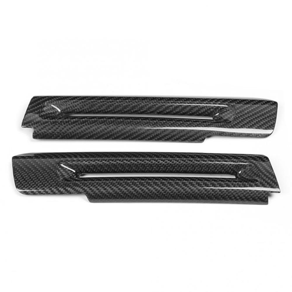 2x Накладка на подлокотник внутренней двери с видом под углеволокно для Ford Mustang 2015-2022