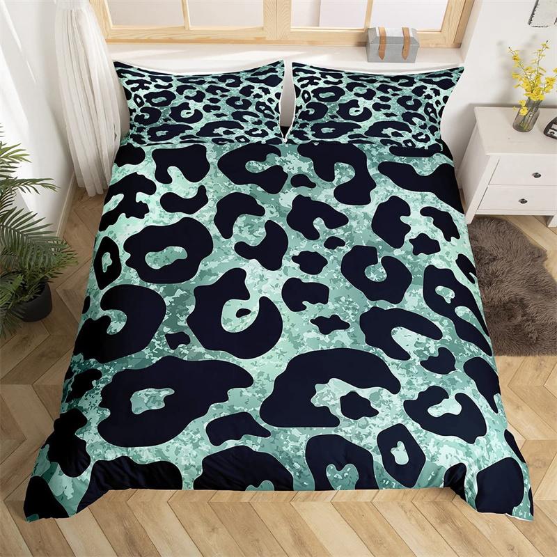 Пододеяльник с принтом леопарда и гепарда, двойной зебровый, змеиный, жирафовый, с принтом шкуры животного, пододеяльник с абстрактным геометрическим узором, комплект постельного белья в стиле пэчворк