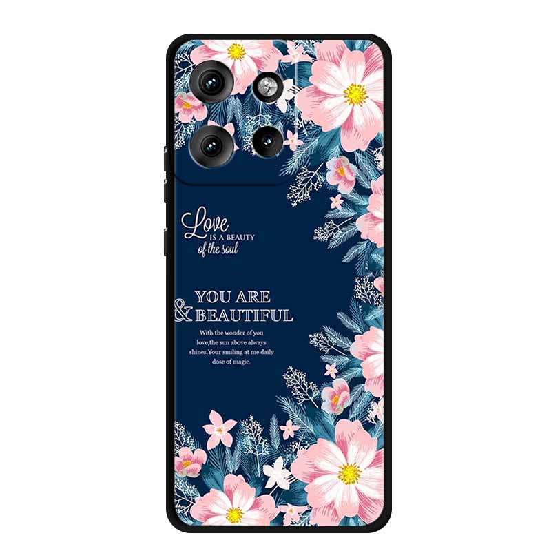 Чехол для Moto Edge 50 Neo Роскошные мягкие силиконовые чехлы из ТПУ для Motorola Edge 50 Neo Moto S50 5G Ударопрочный чехол с рисунком сердца Fundas