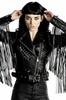 New Black Fringe Stylish Women Handmade Classy Jacket Genuine Lambskin Leather