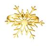 12Pcs/Set Napkin Ring Reindeer Snowflake Shape Metal Festive Napkin Holders Tableware Christmas Table Decoration