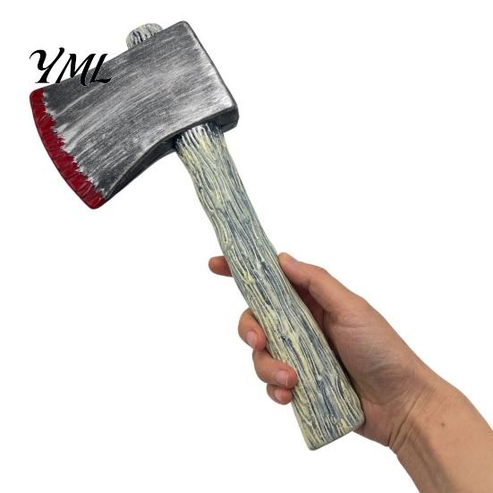 Film And Television Accessories Retro Simulation Plastic Ax Prop for Halloween Cosplay Stage Performance, Realistic Props Lightweight Toy Weapon Kids
